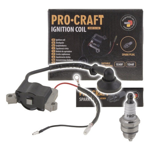 Zapaľovacia cievka + zapaľovacia sviečka 1E40F/44F PROCRAFT - 1