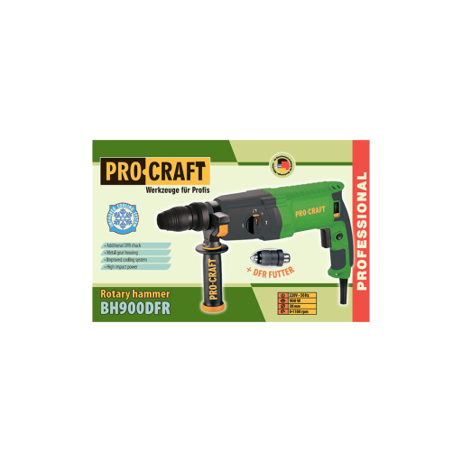 Kombinované vŕtacie a sekacie kladivo Procraft SDS Plus BH900DFR - 6
