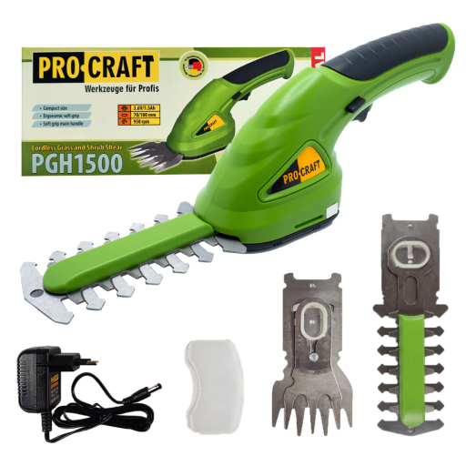Akumulátorové nožnice na trávu Procraft PGH1500 - 1