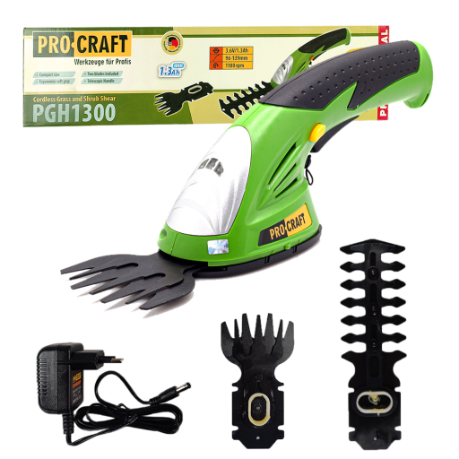 Akumulátorové nožnice na trávu Procraft PGH1300 - 1