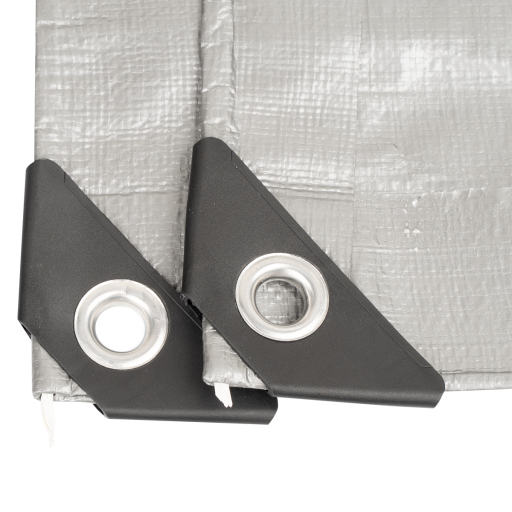 Procraft ST3x4 200g/m2 nepremokavá plachta so sieťovinou 3x4 m strieborná - 6
