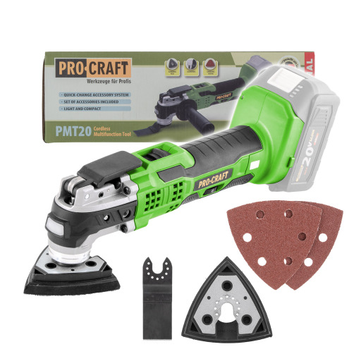 Akumulátorová multifunkčná uhlová brúska Procraft PMT20bb (bez akumulátora a nabíjačky) - 6