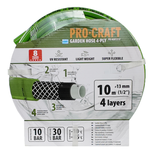 Záhradná hadica Procraft PR-4GH1310 4-vrstvová, 1/2" 10 m - 7
