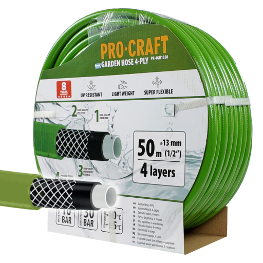 Záhradná hadica Procraft PR-4GH1350 4-vrstvová, 1/2" 50 m - 4