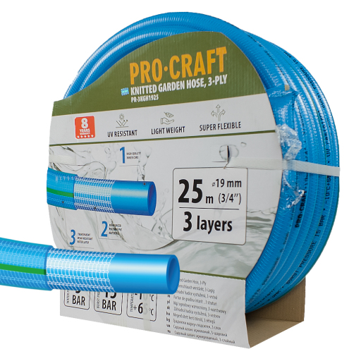 Záhradná hadica Procraft PR-3KGH1925 3-vrstvová, 3/4" 25 m - 1