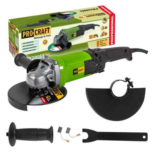 Uhlová brúska Procraft PW2200ES (PW1400ES), 180 mm - 1