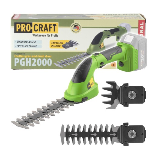 Akumulátorové nožnice na trávu Procraft PGH2000 (bez akumulátora a nabíjačky) - 10