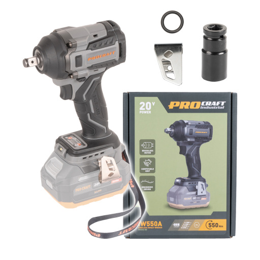 Akumulátorový rázový uťahovák Procraft Industrial IW550A (bez akumulátora a nabíjačky) - 2