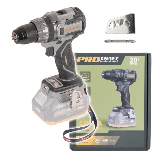 Akumulátorový vŕtací skrutkovač Procraft Industrial CD20Abb (bez akumulátora a nabíjačky) - 1