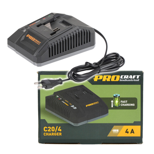Nabíjačka pre 20V Li-ion akumulátor Procraft Industrial C20/4 - 1