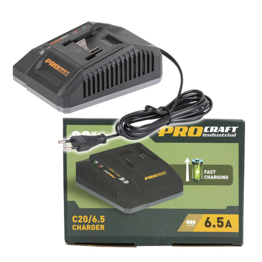 Nabíjačka pre 20V Li-ion akumulátory Procraft Industrial C20/6.5 - 1