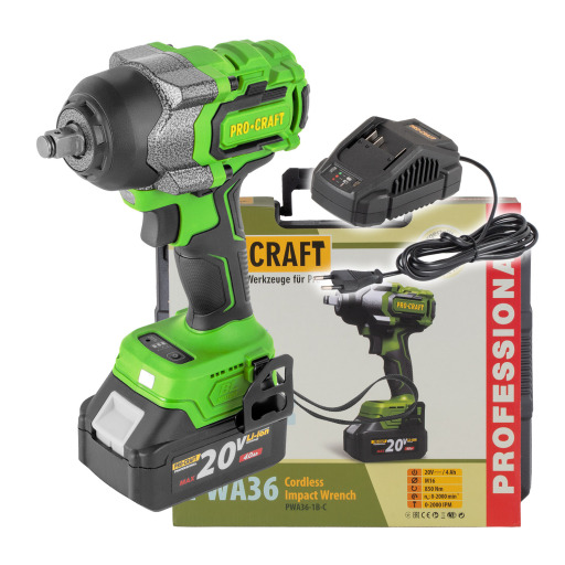 Aku rázový uťahovák Procraft PWA36 1B - 19