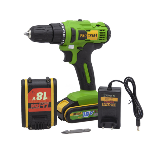 Aku vŕtací skrutkovač Procraft SPA18С so sadou bitov BS-32 - 13
