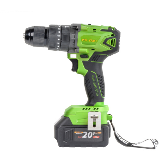 Bezuhlíková aku príklepová vŕtačka Procraft SPA18BL so sadou bitov DBS-101 - 14