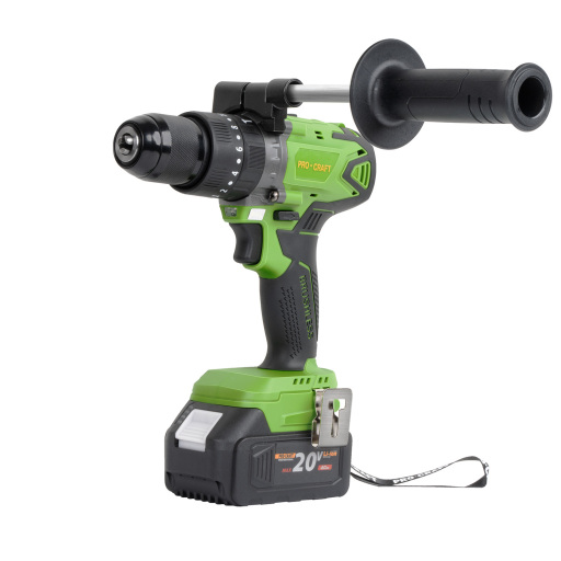 Bezuhlíková aku príklepová vŕtačka Procraft SPA18BL so sadou bitov DBS-101 - 3
