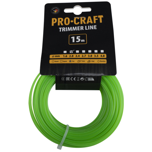 Rezacia struna (2 mm) (15 m) hviezda PROCRAFT - 1