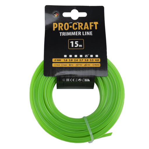 Rezacia struna (3 mm) (15 m) hviezda PROCRAFT - 1