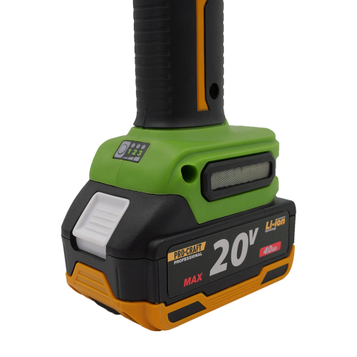 Aku uhlová brúska Procraft PWA220 + rýchloupínacia matica, 10× rezací kotúč CD125×1.0 - 4