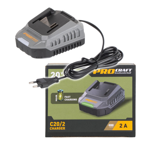 Nabíječka pro 20V Li-ion baterie Procraft Industrial С20/2 - 1