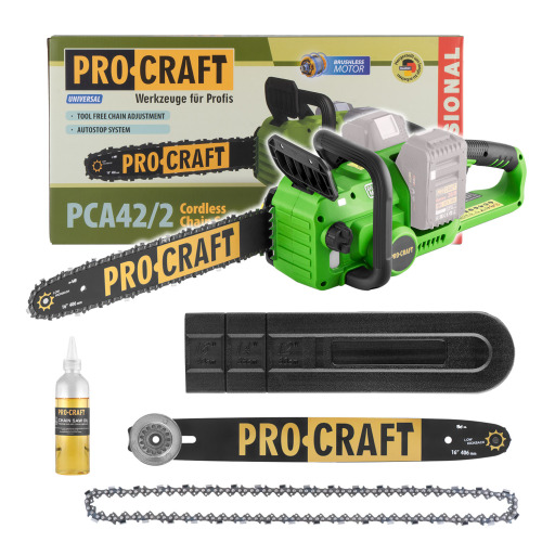 Akumulátorová reťazová píla Procraft PCA42/2 (bez akumulátora a nabíjačky) - 1