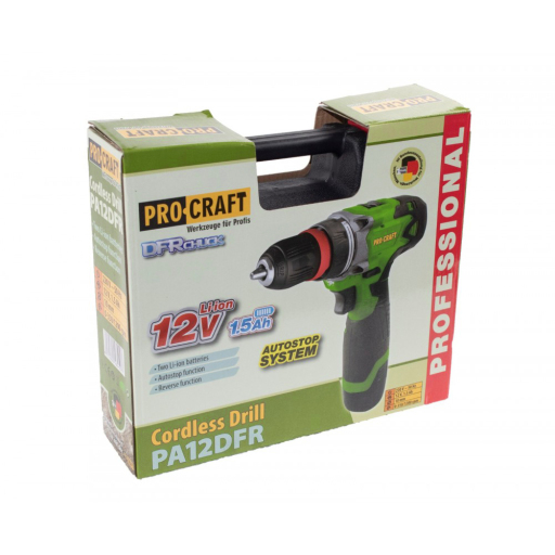 Akumulátorový vŕtací skrutkovač Procraft PA12DFR - 7
