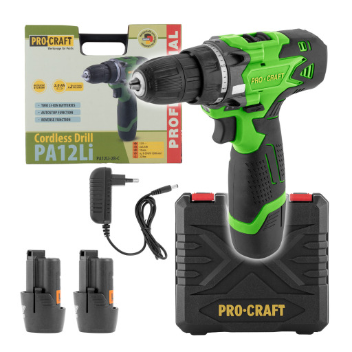 Akumulátorový vŕtací skrutkovač Procraft PA12Li - 1