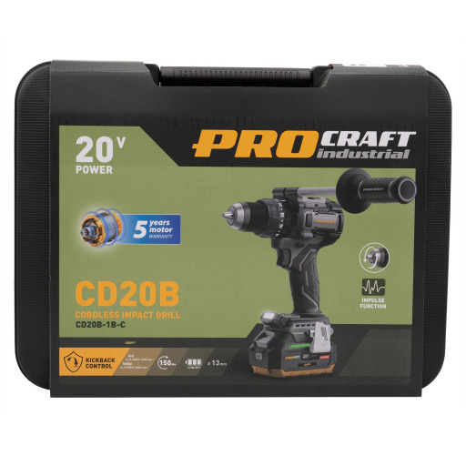 Aku skrutkovač Procraft Industrial CD20B (1 baterie) - 12