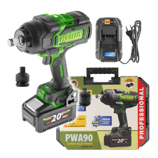 Aku rázový utahovák Procraft PWA90 - 4