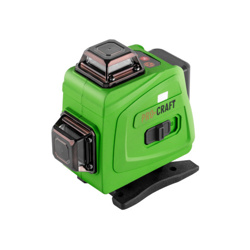 Procraft LE-4G Zelený čiarový laser, krížová samonivelačná rovina - 2