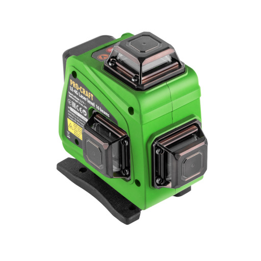 Procraft LE-4G Zelený čiarový laser, krížová samonivelačná rovina - 3