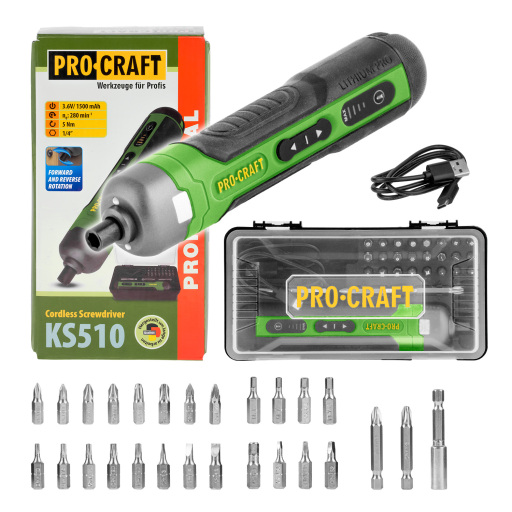 Aku skrutkovač Procraft KS510 - 1