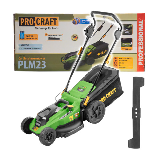 Aku kosačka Procraft PLM23 + 2 batérie a nabíjačka - 3