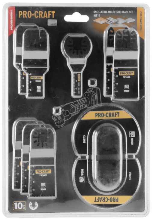 Sada nadstavcov pre oscilačné multifunkčné náradie Procraft MB10 - 4