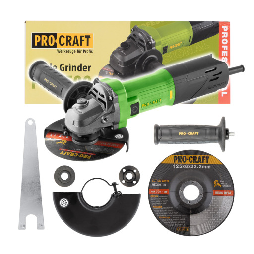 Uhlová brúska Procraft PW2500, 125 mm - 1