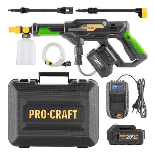 Sada aku tlakova myčka Procraft CW20 + batéria 20/4 a nabíjačka 20/2.4A