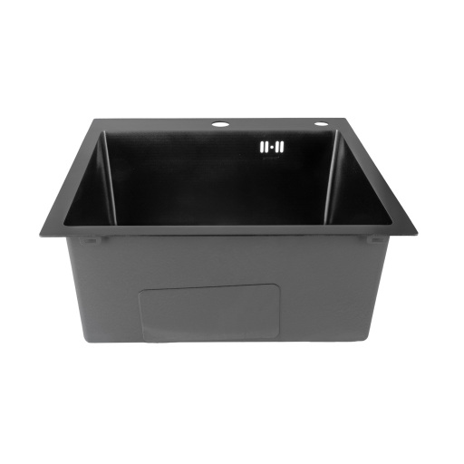Nerezový drez MIXXUS MH5050 GRAPHITE so sifónom, grafitový - 2