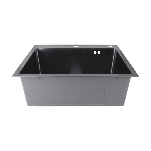 Nerezový drez MIXXUS MH5843 GRAPHITE so sifónom, grafitový - 2