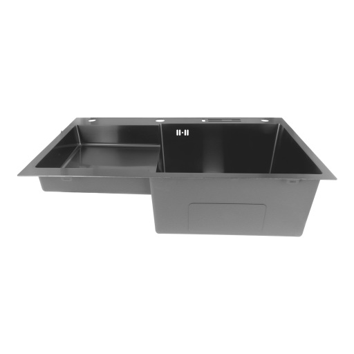 Nerezový drez MIXXUS MH7849R-HK GRAPHITE so sifónom, grafitový - 3