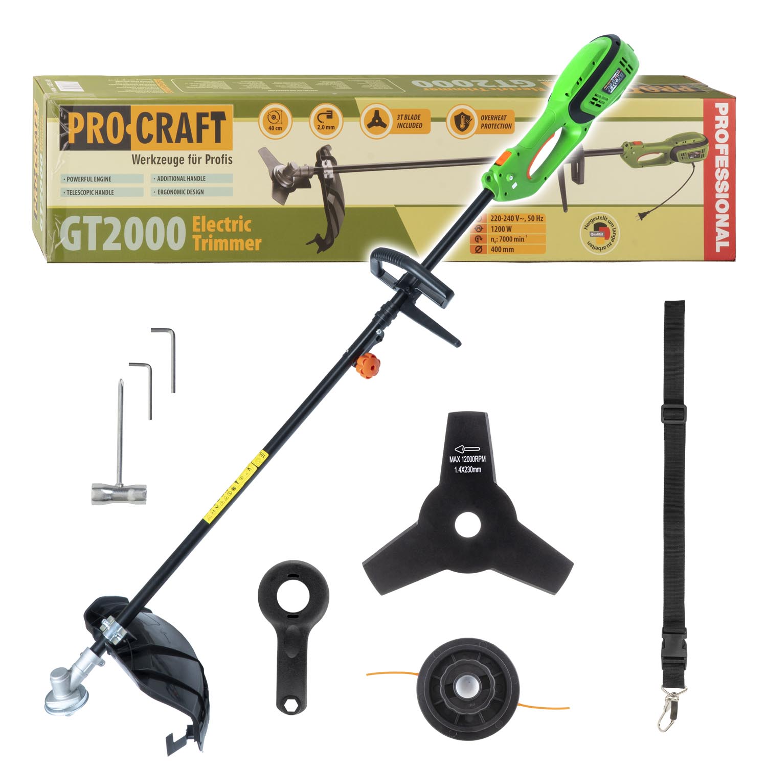 Коса електро Procraft GT2000 - 11