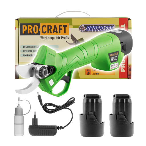 Akumulátorové nožnice na konáre Procraft ES16Li - 1