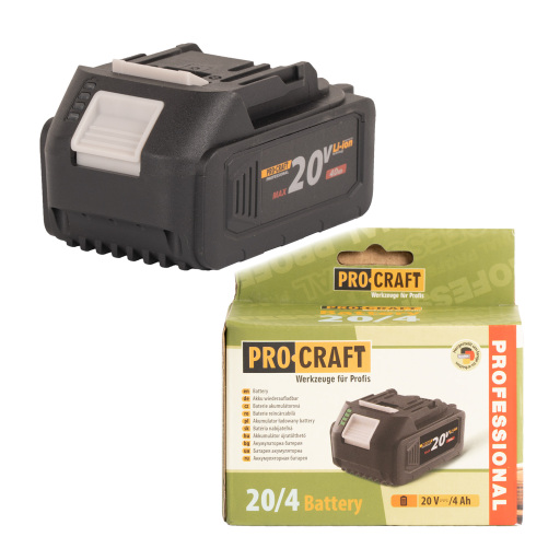 Akumulátor 20V Li-ion, 4000mAh Procraft 20/4 - 1