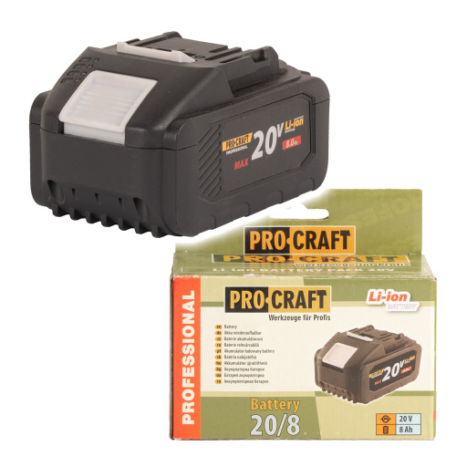 Akumulátor 20V Li-ion, 8000mAh Procraft 20/8 - 1