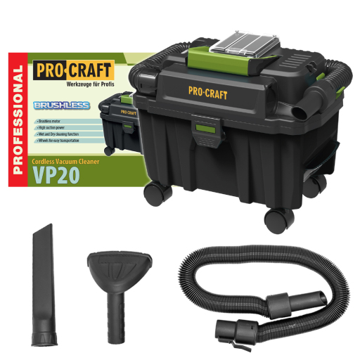 Akumulátorový priemyselný vysávač Procraft VP20 - 1