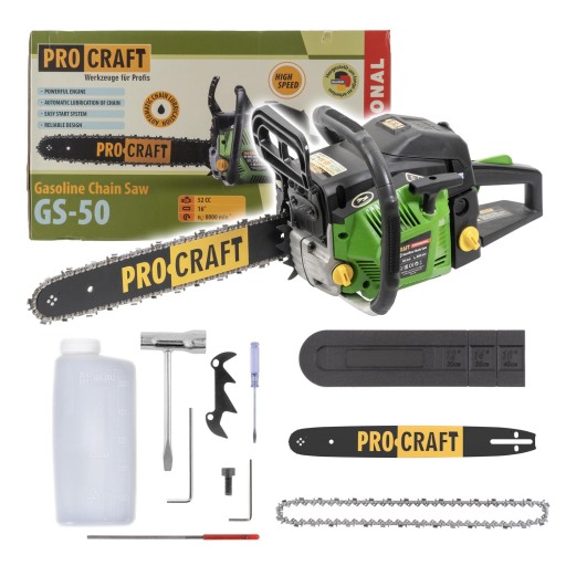 Benzínová reťazová píla Procraft GS-50 - 1