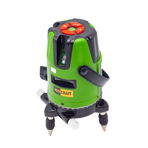 Procraft LE-3D Zelený čiarový laser, krížová samonivelačná rovina - 1