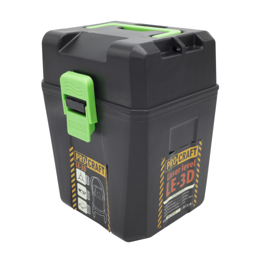 Procraft LE-3D Zelený čiarový laser, krížová samonivelačná rovina - 2
