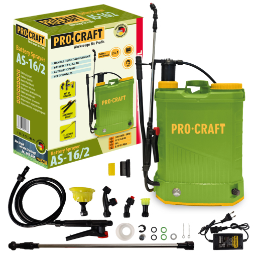 Aku postrekovač Procraft AS-16/2 - 10