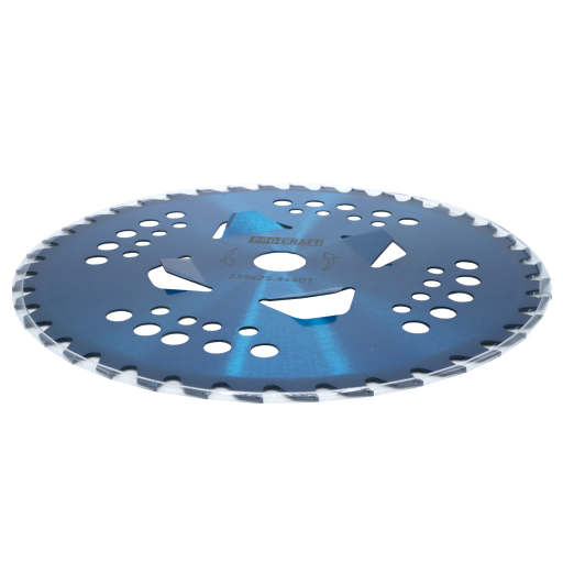 Nôž krovinorezu (kotúč) (D255*25.4) 40T pobedit (blue) PROCRAFT - 3
