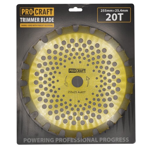 Nôž krovinorezu (kotúč) (D255*25.4) 40Т (obojstranný) (gold) PROCRAFT - 4