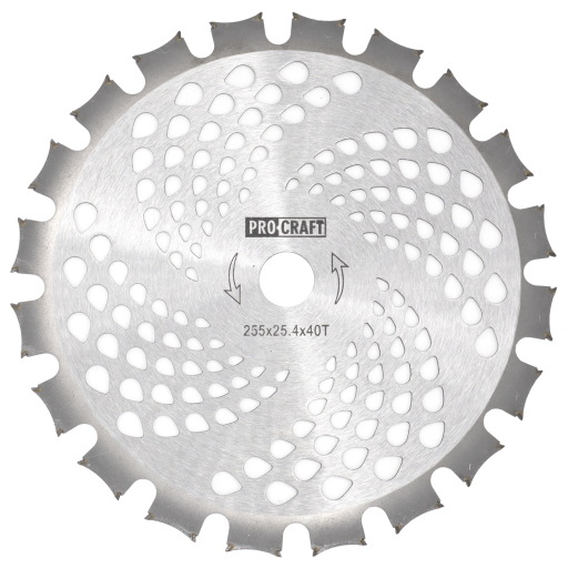 Nôž krovinorezu (D255*25.4) 40Т (obojstranný) PROCRAFT - 1